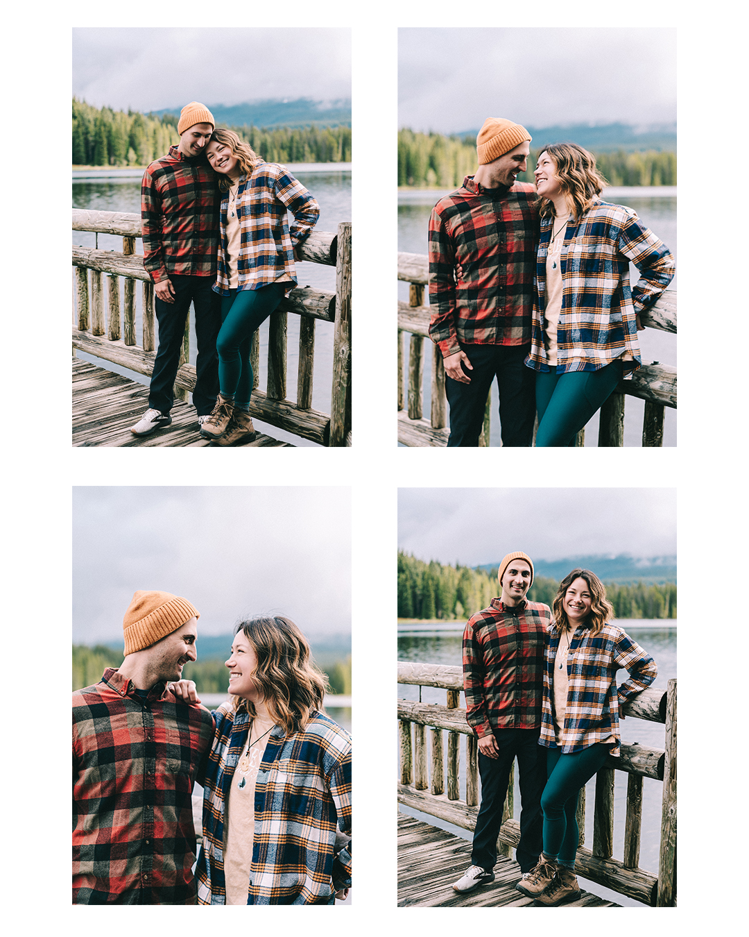 Surprise proposal at Trillium Lake with the view of Mt. Hood — photograph 4 of 10